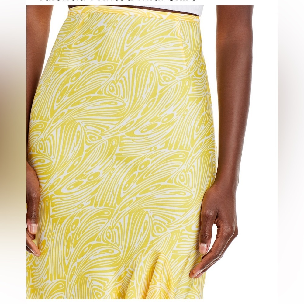 Cinq A Sept Valencia Printed Ruffle Midi Skirt - Picture 5 of 14